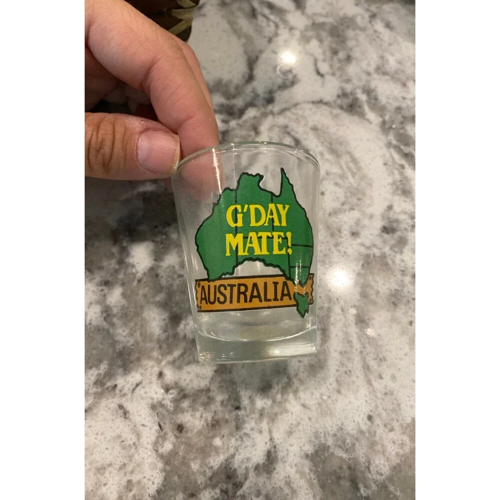 Australia g'day nate shot glass